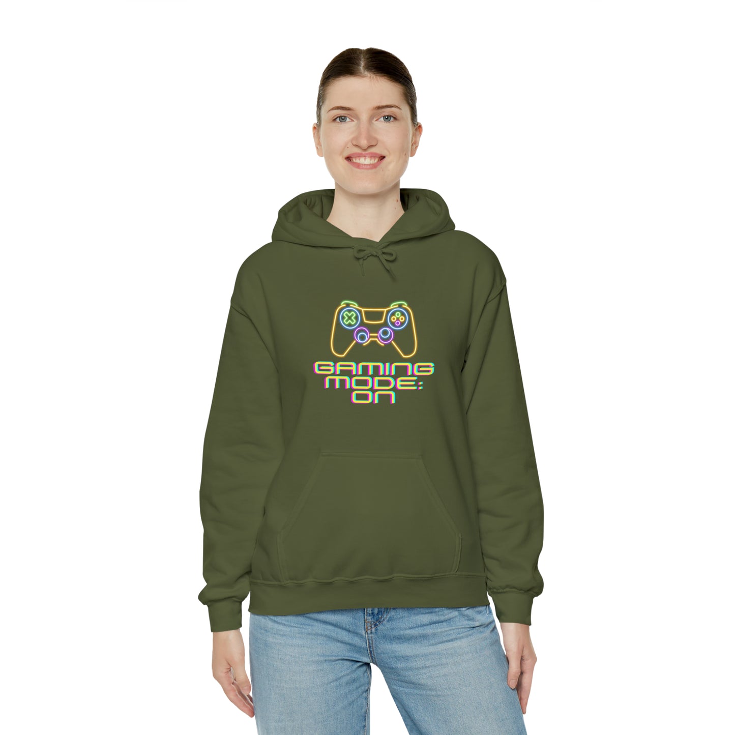 Pixel Power Activated: Gaming Mode ON Hoodie | Level Up Hoodies