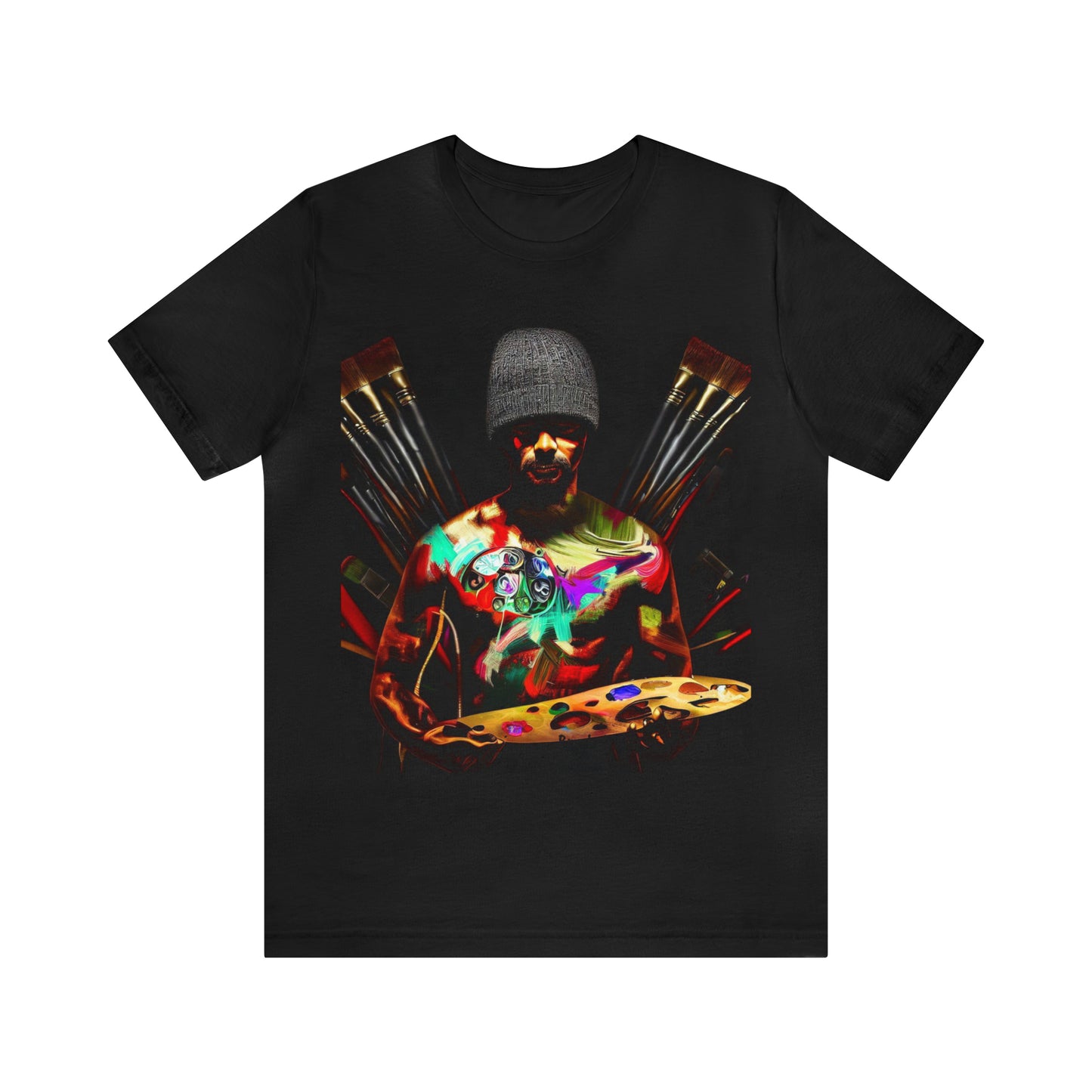 Brushstrokes of Passion: Artistic Soul Unisex Tee | Creative Essence T-Shirts