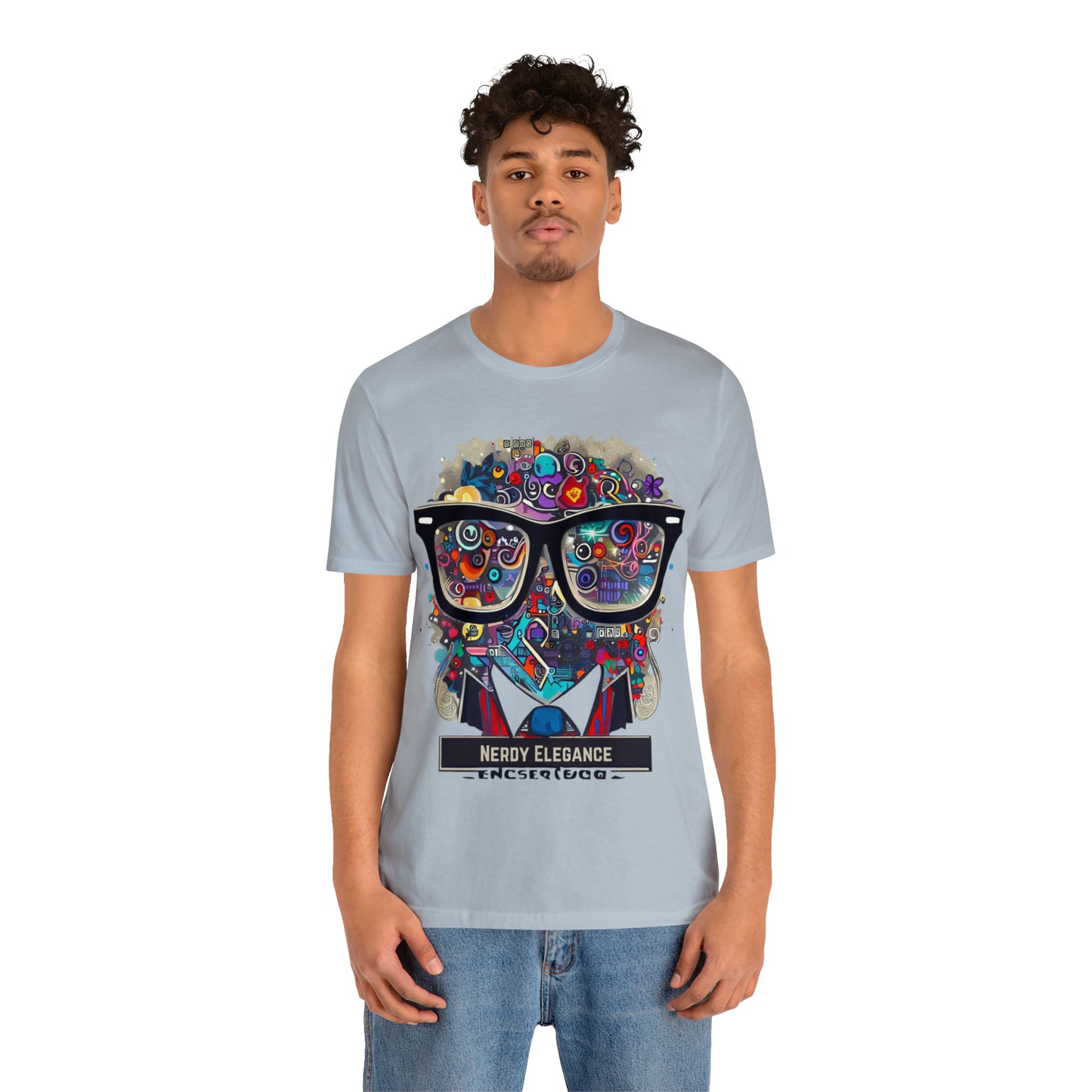 Nerd Elegance: Geek Chic Unisex Tee with Assorted Icon | Smart Style T-Shirts