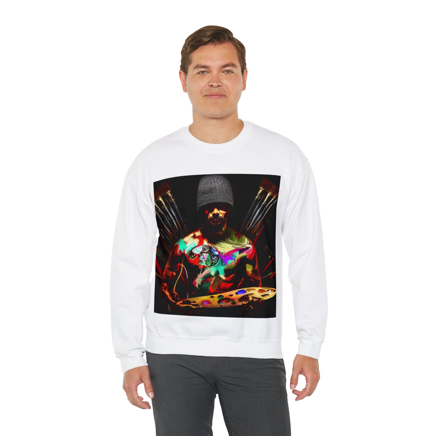 Brushstrokes of Passion Sweatshirt | Artistic Soul Unisex Sweatshirt