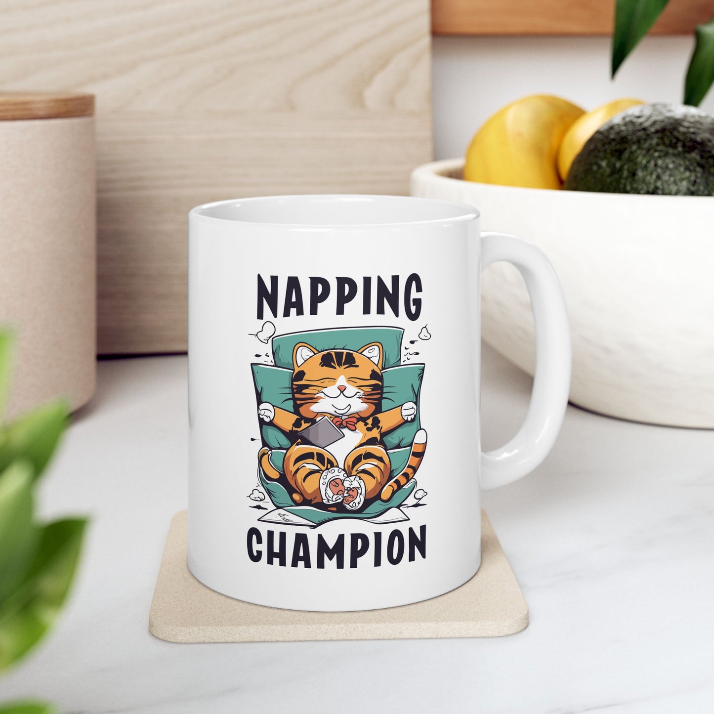 Napping Champion Mug, Be Like No One (BLN1) Mugs, Ceramic Mug 11oz