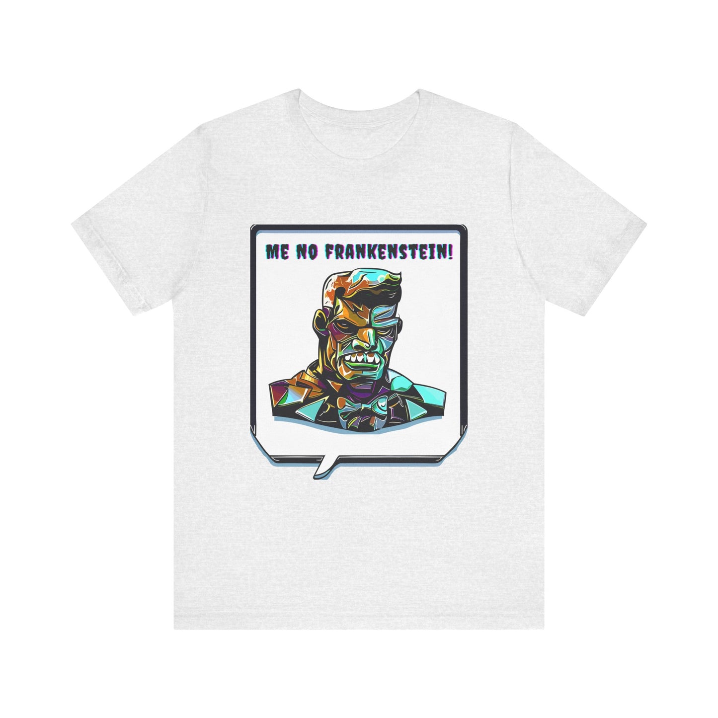 Enigmatic Frankenstein's Monster: Cubist Style T-Shirt | Halloween Vibes Tee