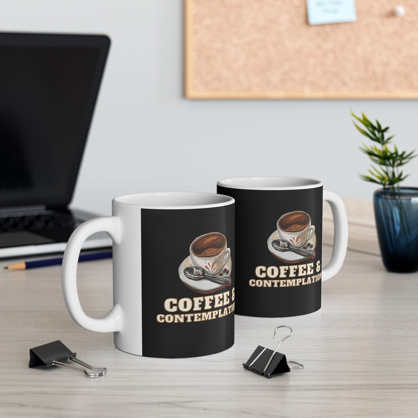 Coffee & Contemplation Mug, Be Like No One (BLN1) Mugs, Ceramic Mug 11oz