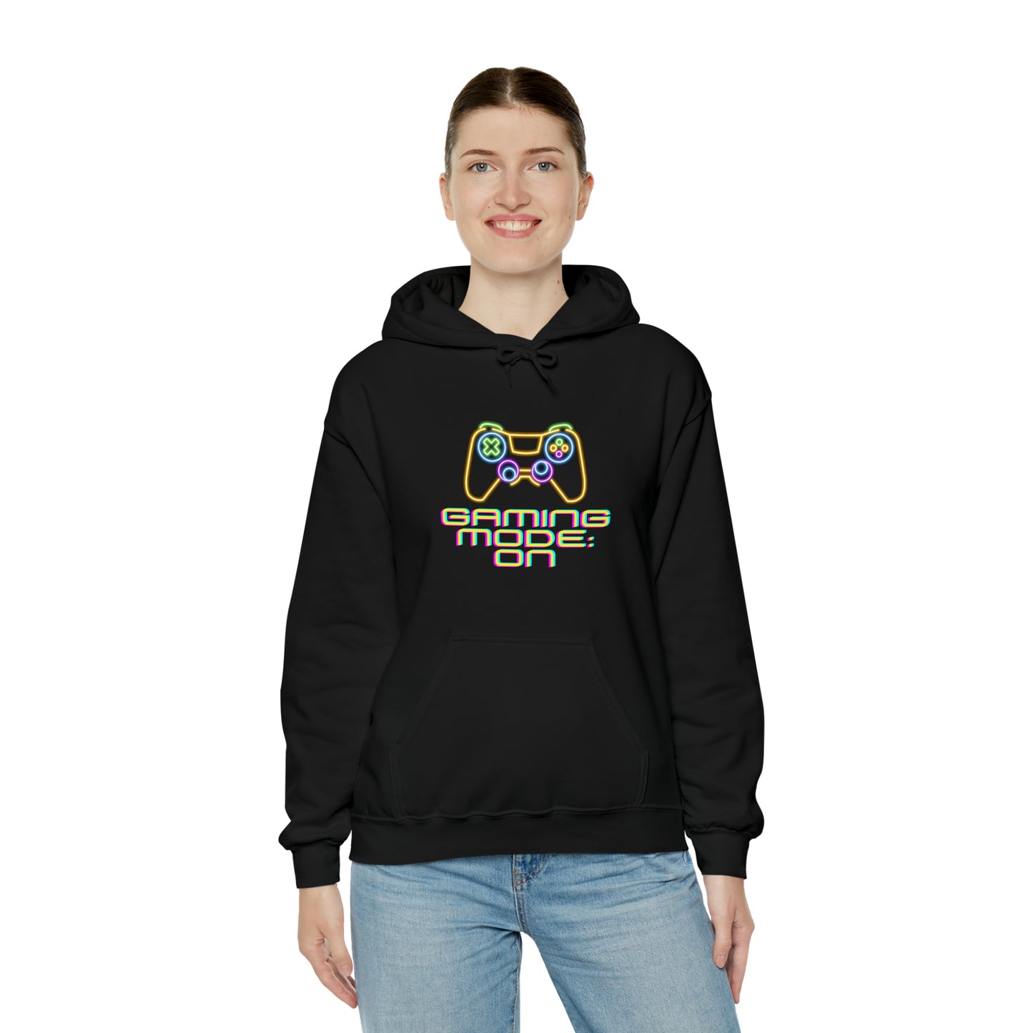 Pixel Power Activated: Gaming Mode ON Hoodie | Level Up Hoodies