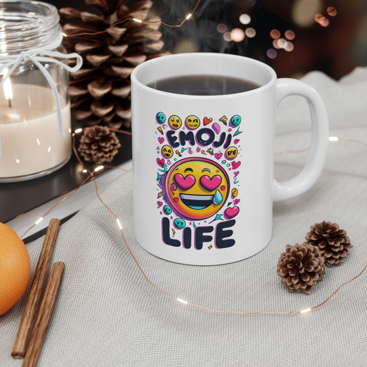 Emoji Life Mug, Be Like No One (BLN1) Mugs, Ceramic Mug 11oz