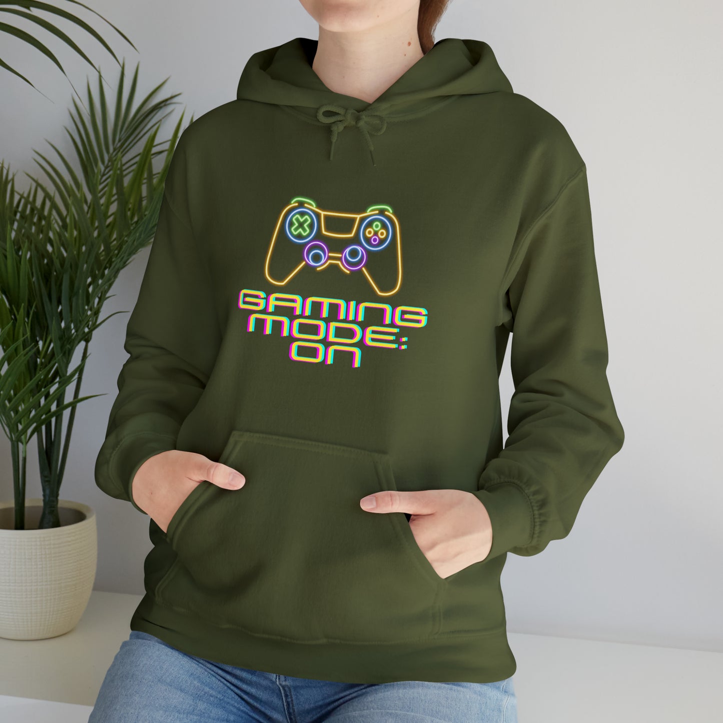 Pixel Power Activated: Gaming Mode ON Hoodie | Level Up Hoodies