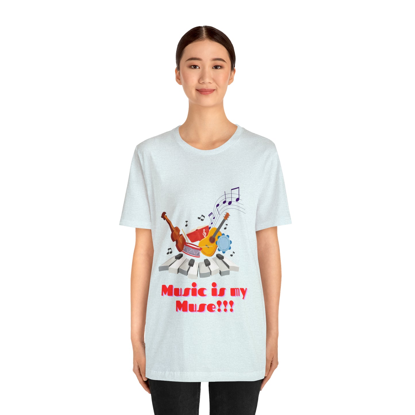 Harmonious Inspiration: Music is my Muse Unisex Tee | Melodic Magic T-Shirts