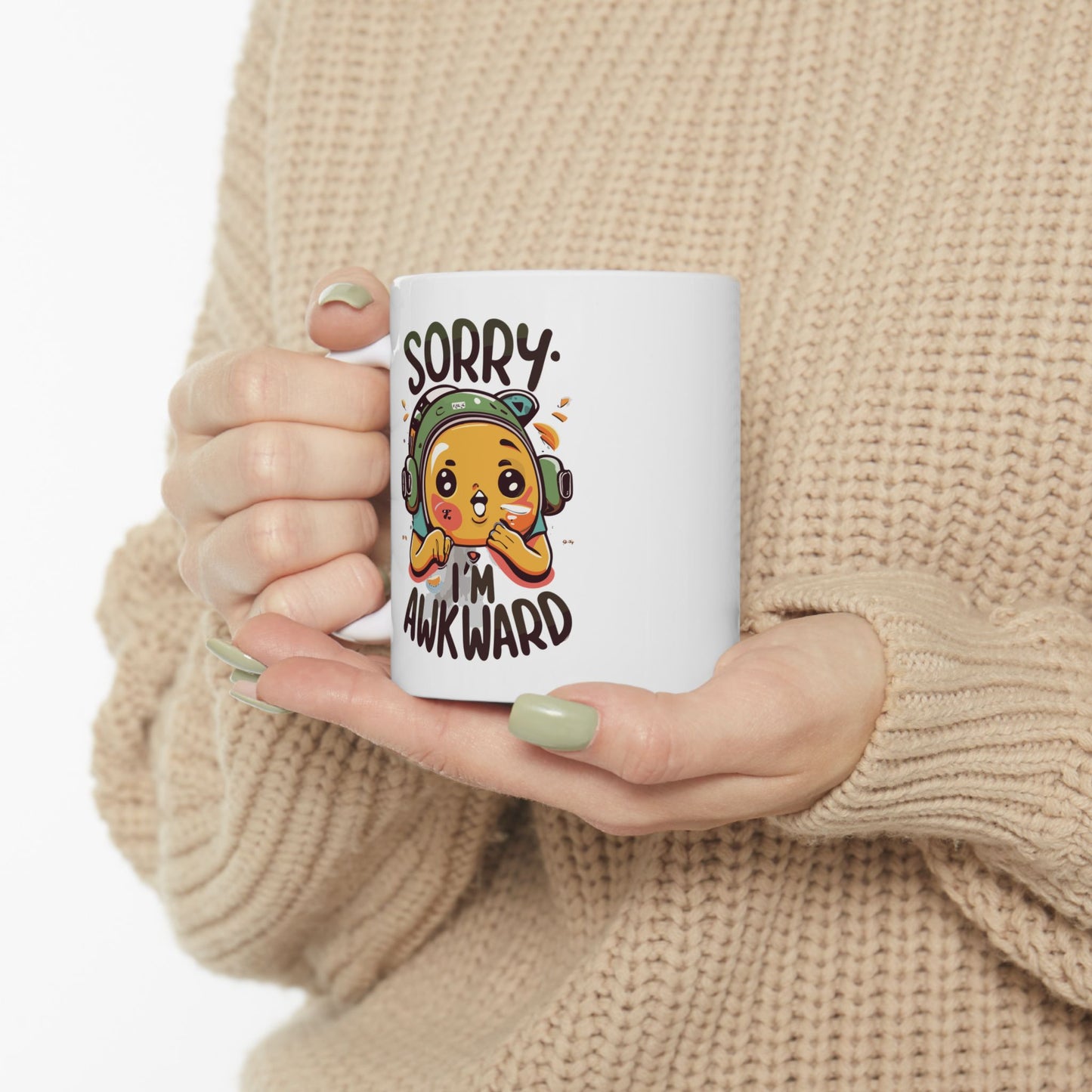 Sorry, I'M Awkward Mug, Be Like No One (BLN1) Mugs, Ceramic Mug 11oz