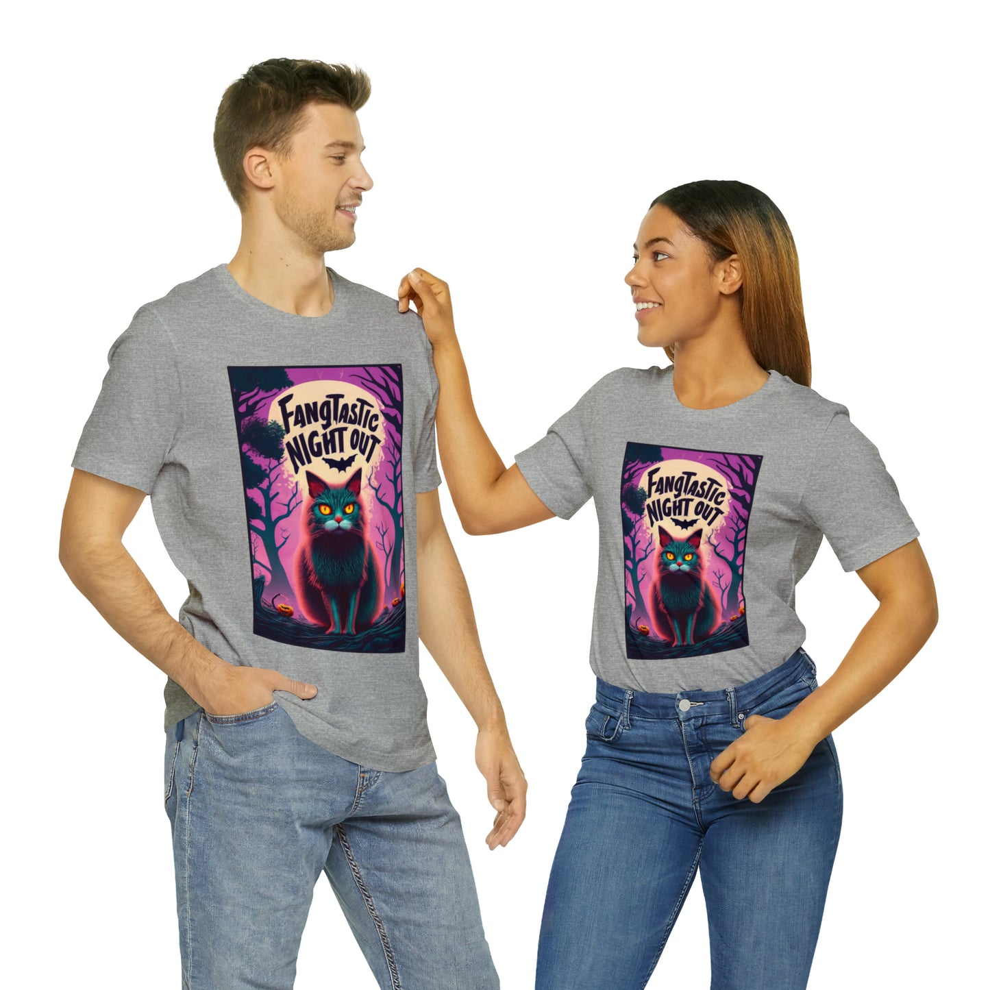 Fangtastic Night Out Halloween T-shirt - Vampires Unite - Embrace the Night | Halloween Vibes Tee