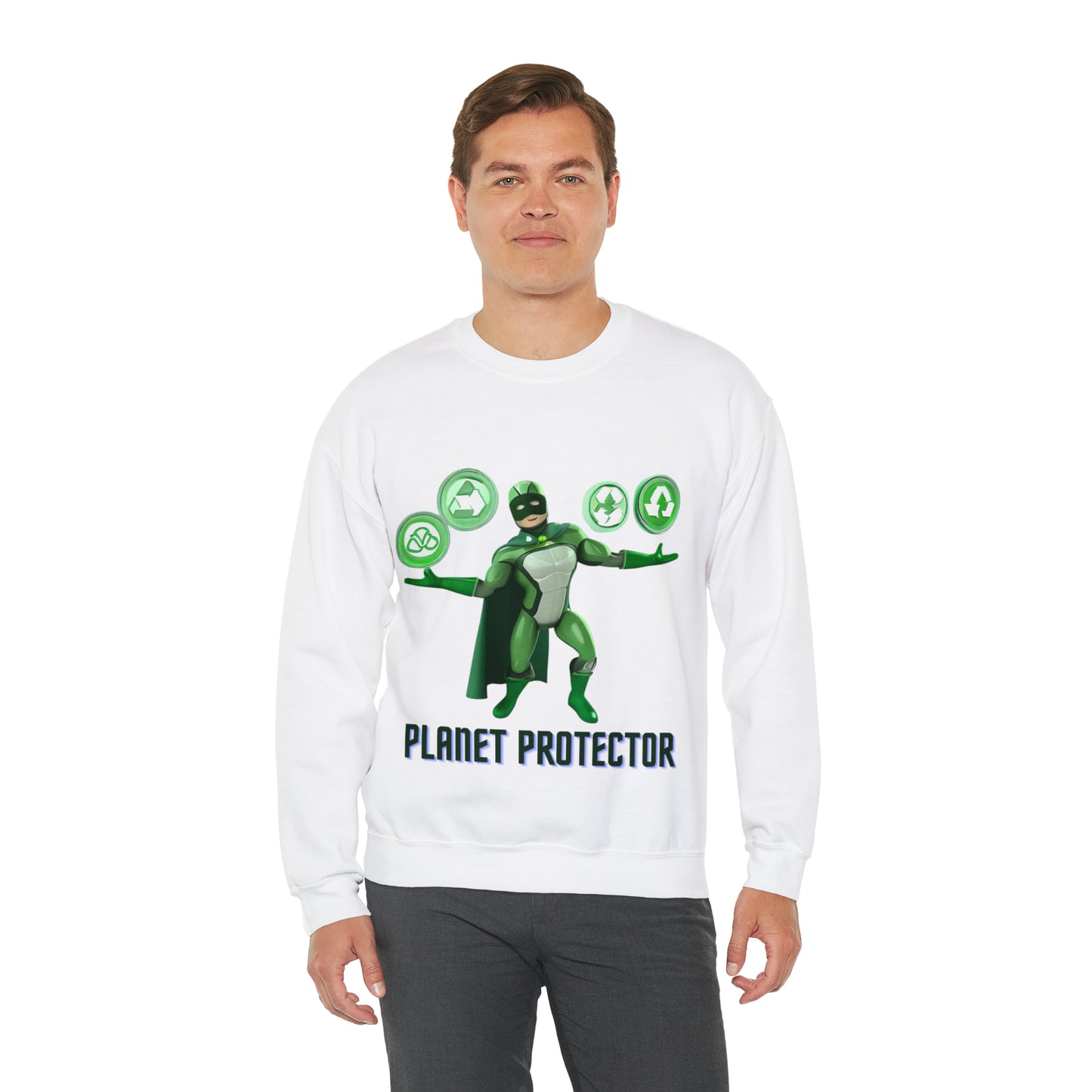 Earth's Guardian Sweatshirt | Sustainable Superhero Unisex Sweatshirt