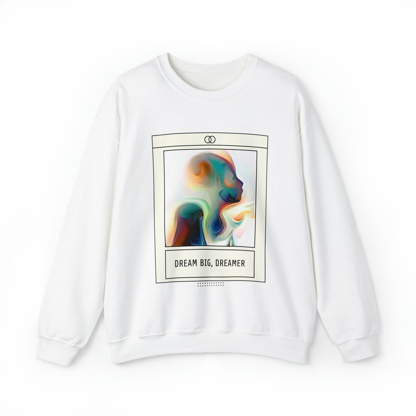 Vivid Reverie Sweatshirt | Abstract Dreamer Unisex Sweatshirt with Vibrant Shapes