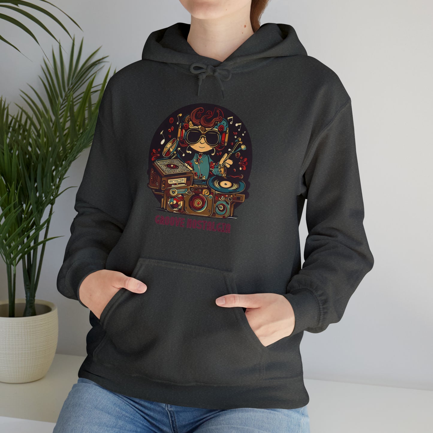 Groove Nostalgia: Vintage Vinyl Lover Unisex Hoodie | Retro Rhythms Hoodies