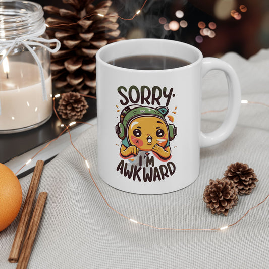 Sorry, I'M Awkward Mug, Be Like No One (BLN1) Mugs, Ceramic Mug 11oz