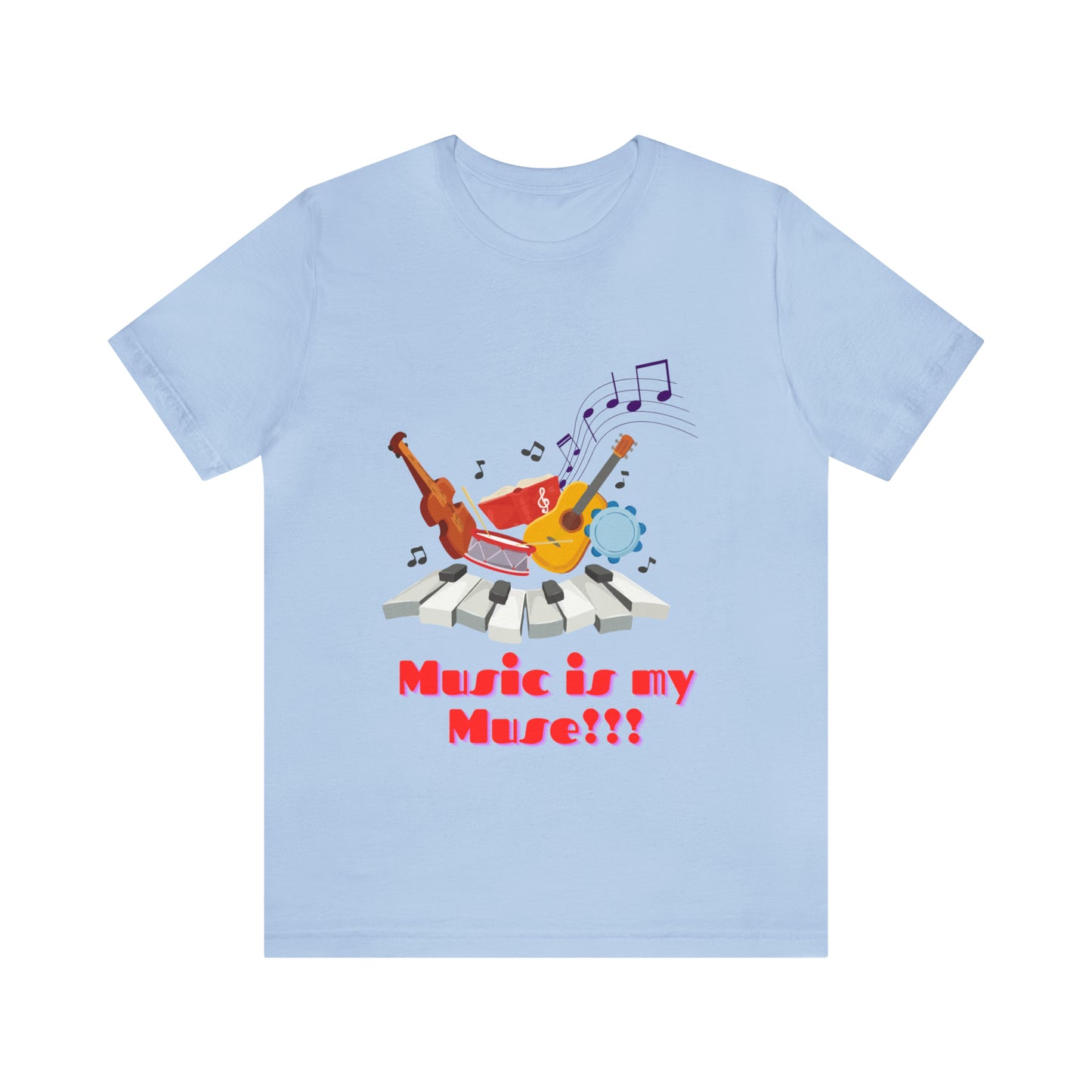 Harmonious Inspiration: Music is my Muse Unisex Tee | Melodic Magic T-Shirts