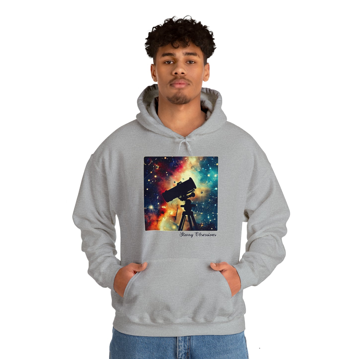 Starry Obsessions: Astronomy Enthusiast Unisex Hoodie | Galactic Explorer Hoodies