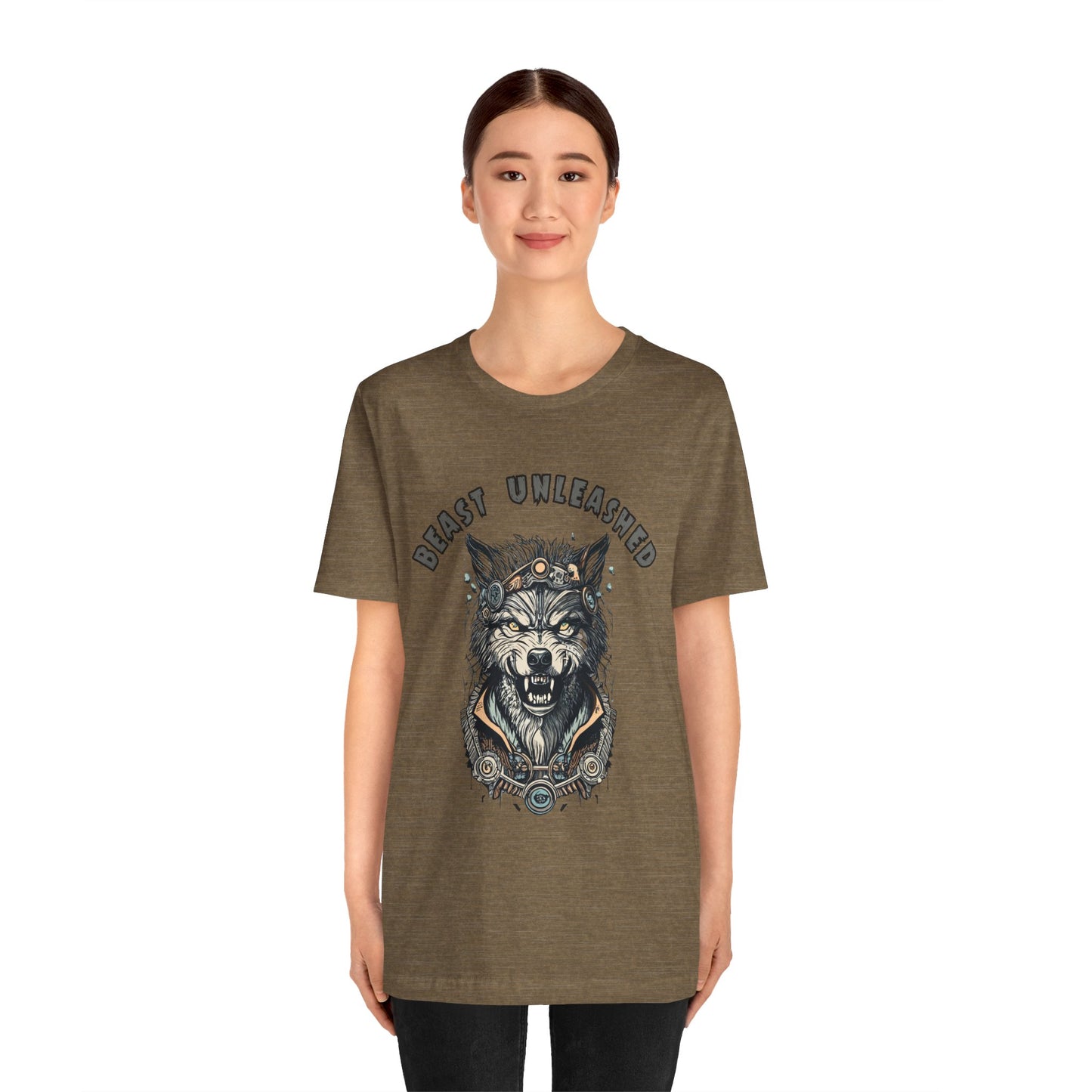 Dramatic Werewolf Transformation: Unleash the Beast T-Shirt | Halloween Vibes Tee