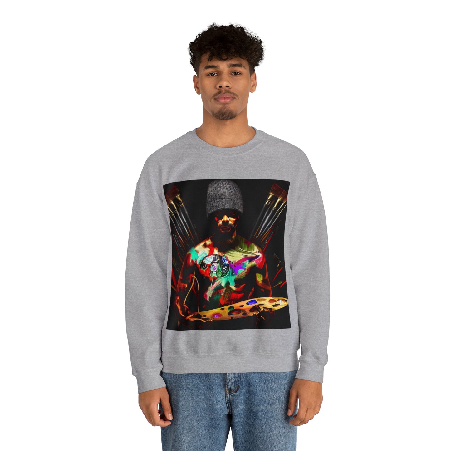 Brushstrokes of Passion Sweatshirt | Artistic Soul Unisex Sweatshirt