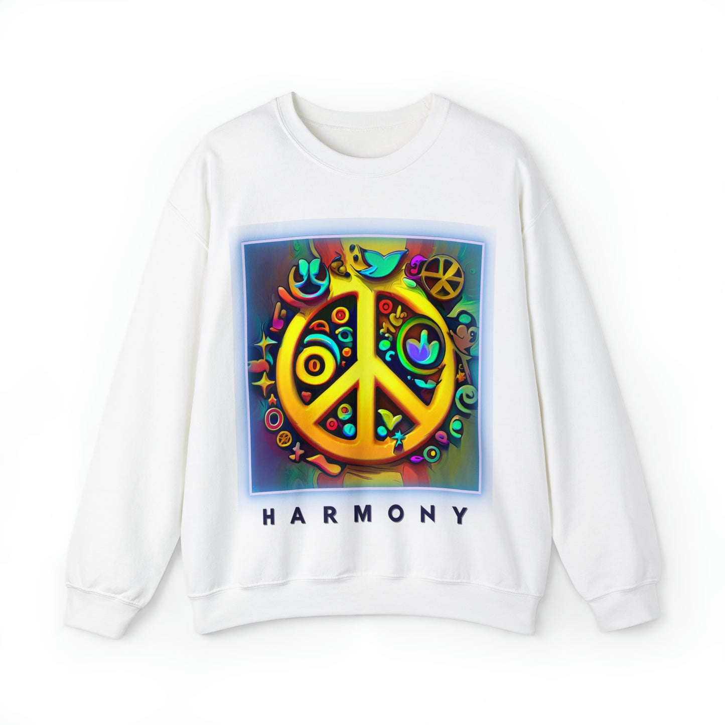 Serenity Symbols Sweatshirt | Peace & Positivity Unisex Sweatshirt