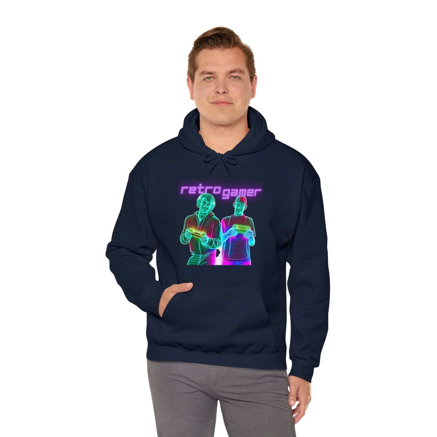 Vintage Gaming Vibes: Retro Gamer Unisex Hoodie | Pixel Nostalgia Hoodies