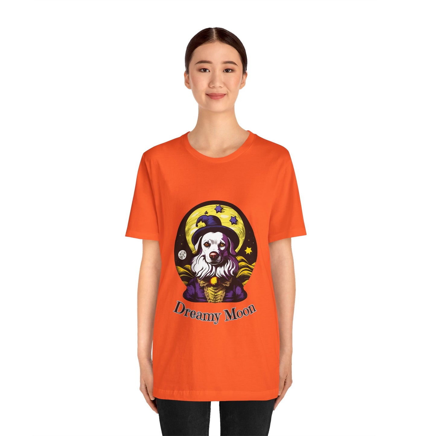 Surreal Full Moon: Dreamlike Starry Night T-Shirt | Halloween Vibes Tee