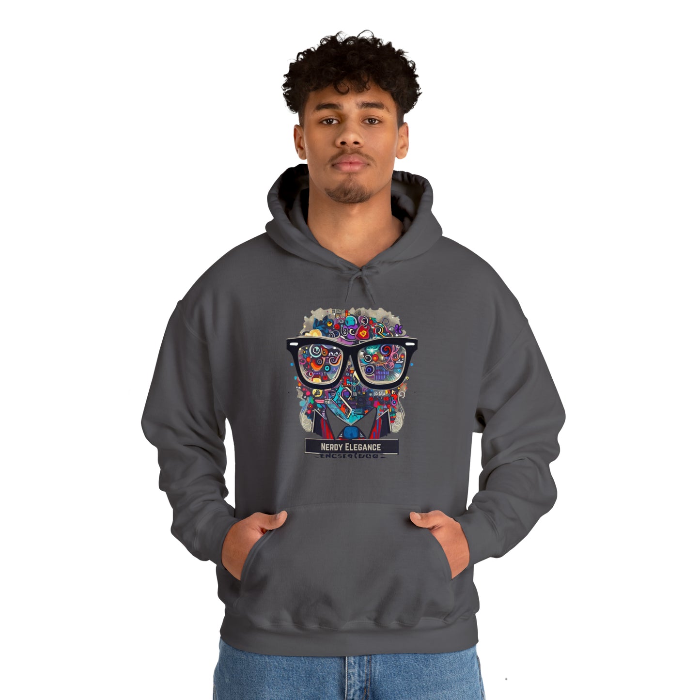 Nerd Elegance: Geek Chic Unisex Hoodie with Assorted Icon | Smart Style Hoodies