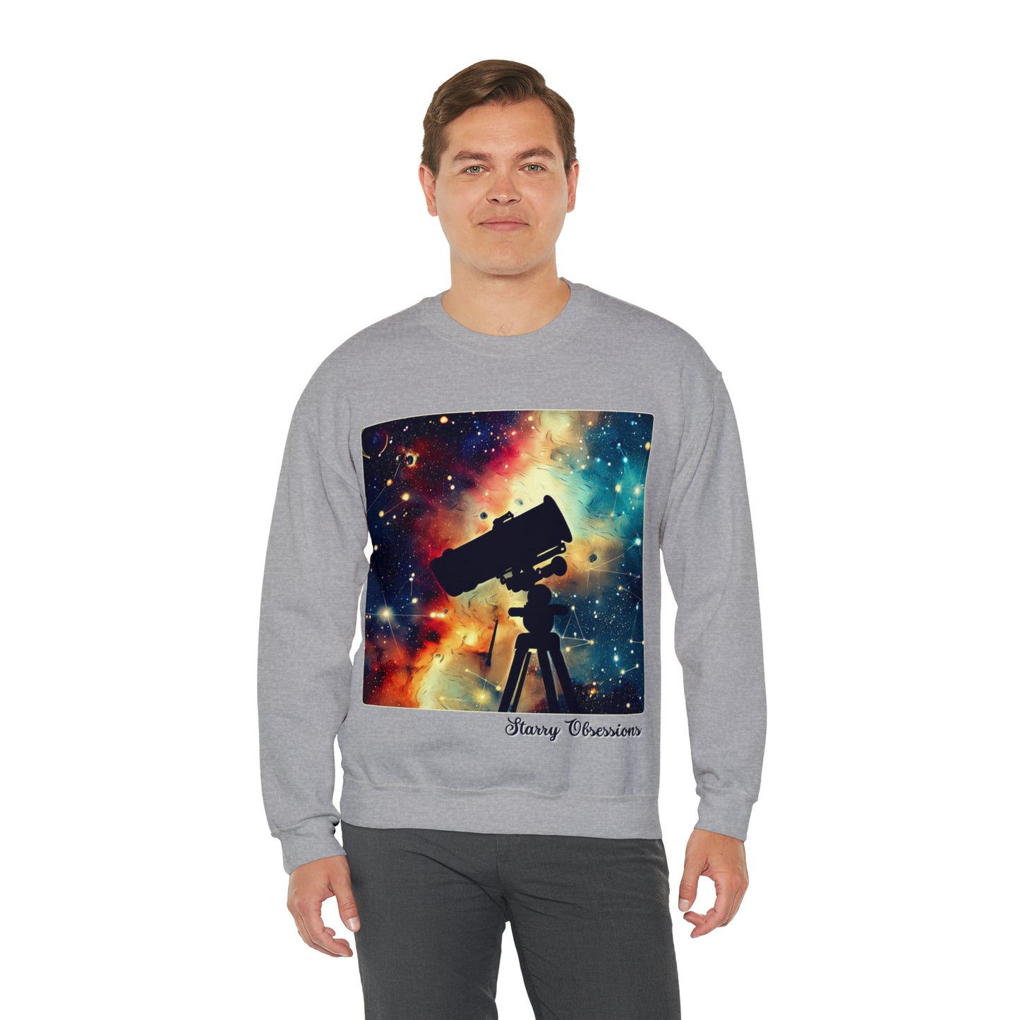 Starry Obsessions Sweatshirt | Astronomy Enthusiast Unisex Sweatshirt