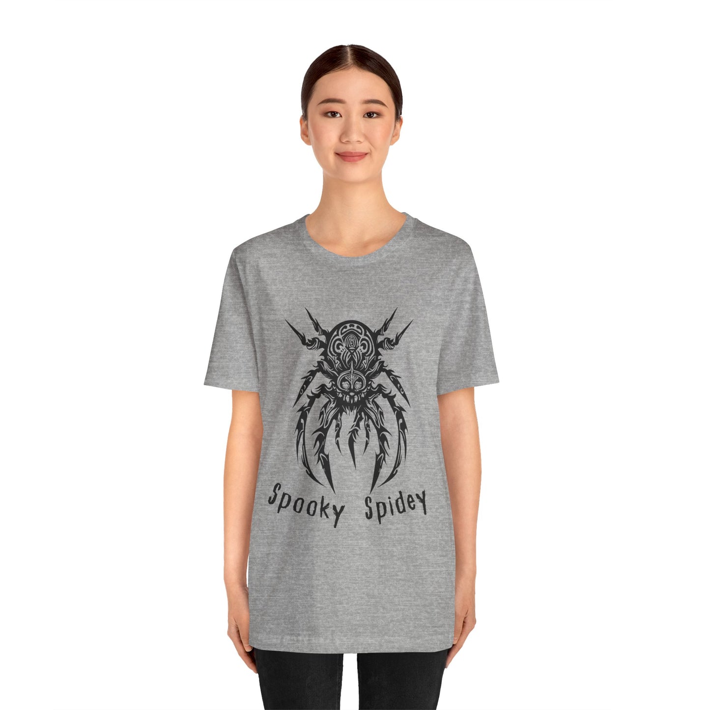 Foreboding Creepy Spider: Tribal Design T-Shirt | Halloween Vibes Tee