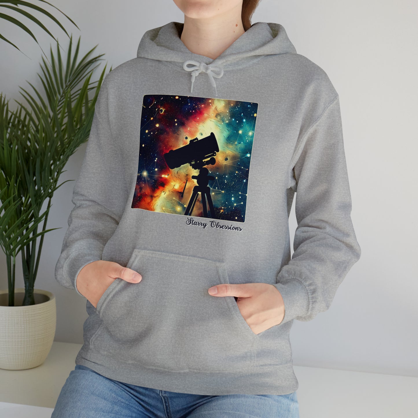 Starry Obsessions: Astronomy Enthusiast Unisex Hoodie | Galactic Explorer Hoodies