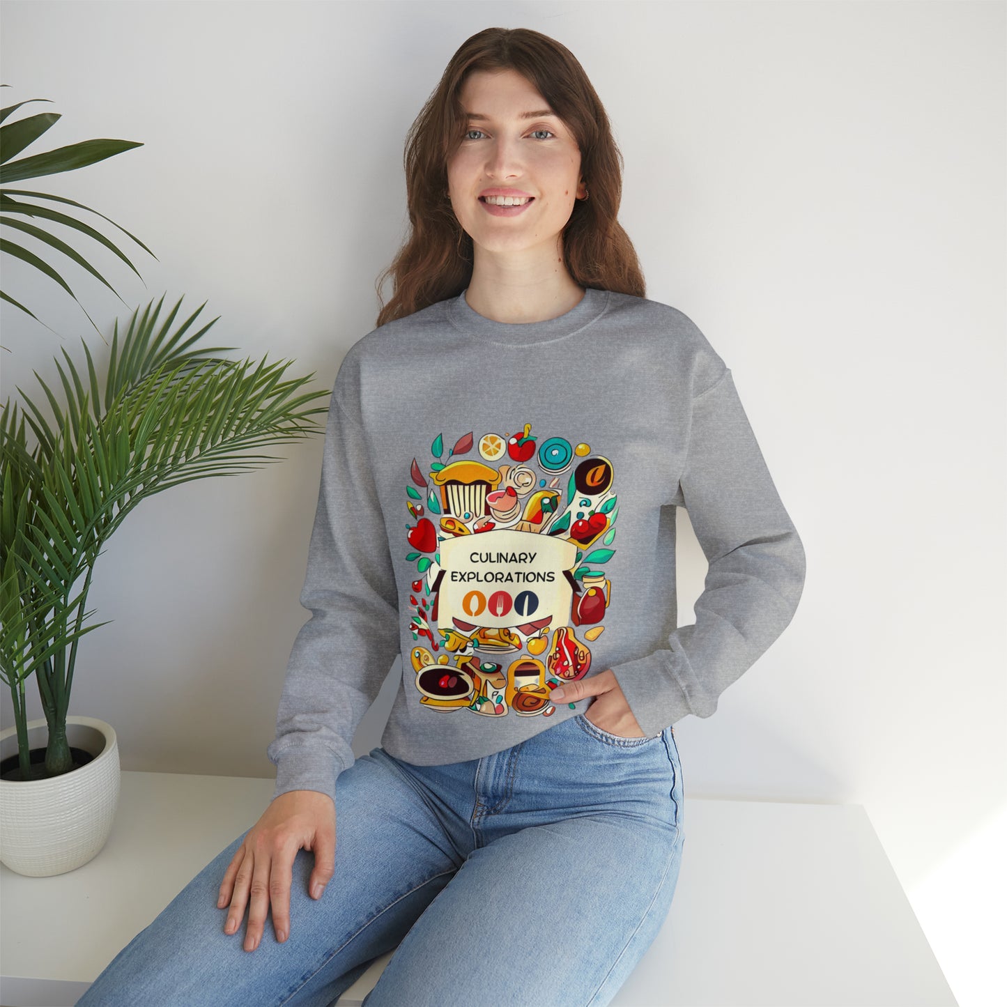 Culinary Explorations Sweatshirt | Foodie Adventures Unisex Sweatshirt