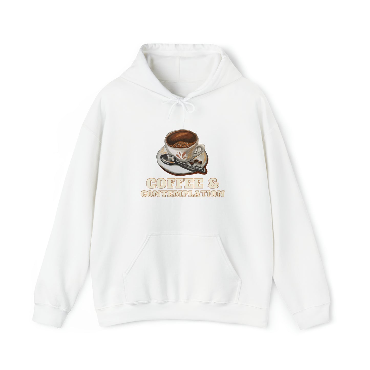 Caffeine Charm and Contemplation: Coffee & Contemplation Hoodie | Fuel for Thoughts Hoodies