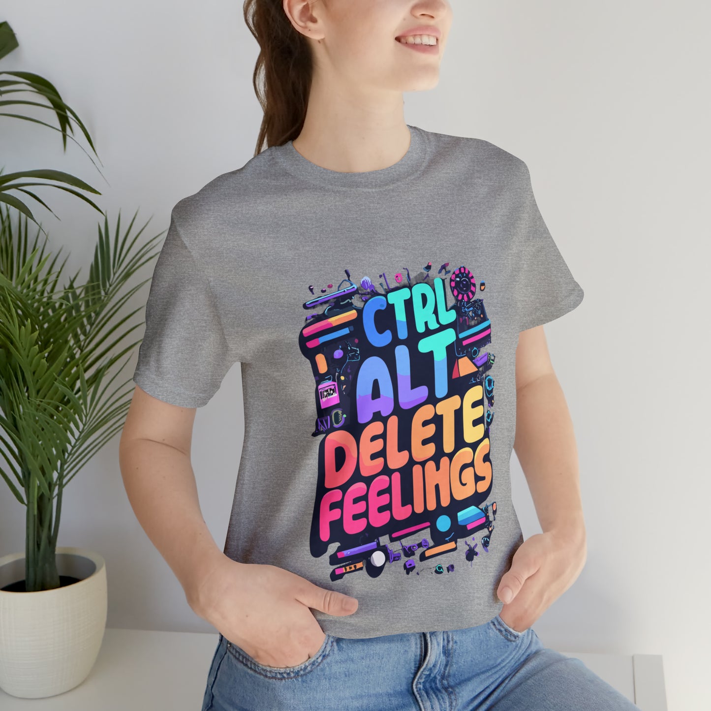 Ctrl+Alt+Delete Feelings: Embrace Emojis on This Tee! | Be Like No One(BLN1) T-Shirts