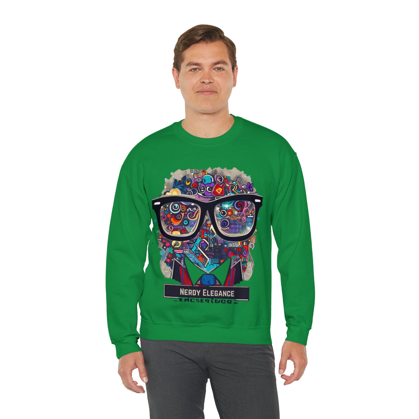 Nerd Elegance Sweatshirt | Geek Icon Unisex Sweatshirt