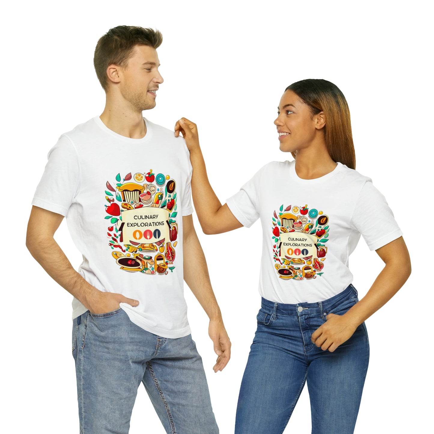 Culinary Explorations: Foodie Adventures Unisex Tee | Gourmet Journeys T-Shirts