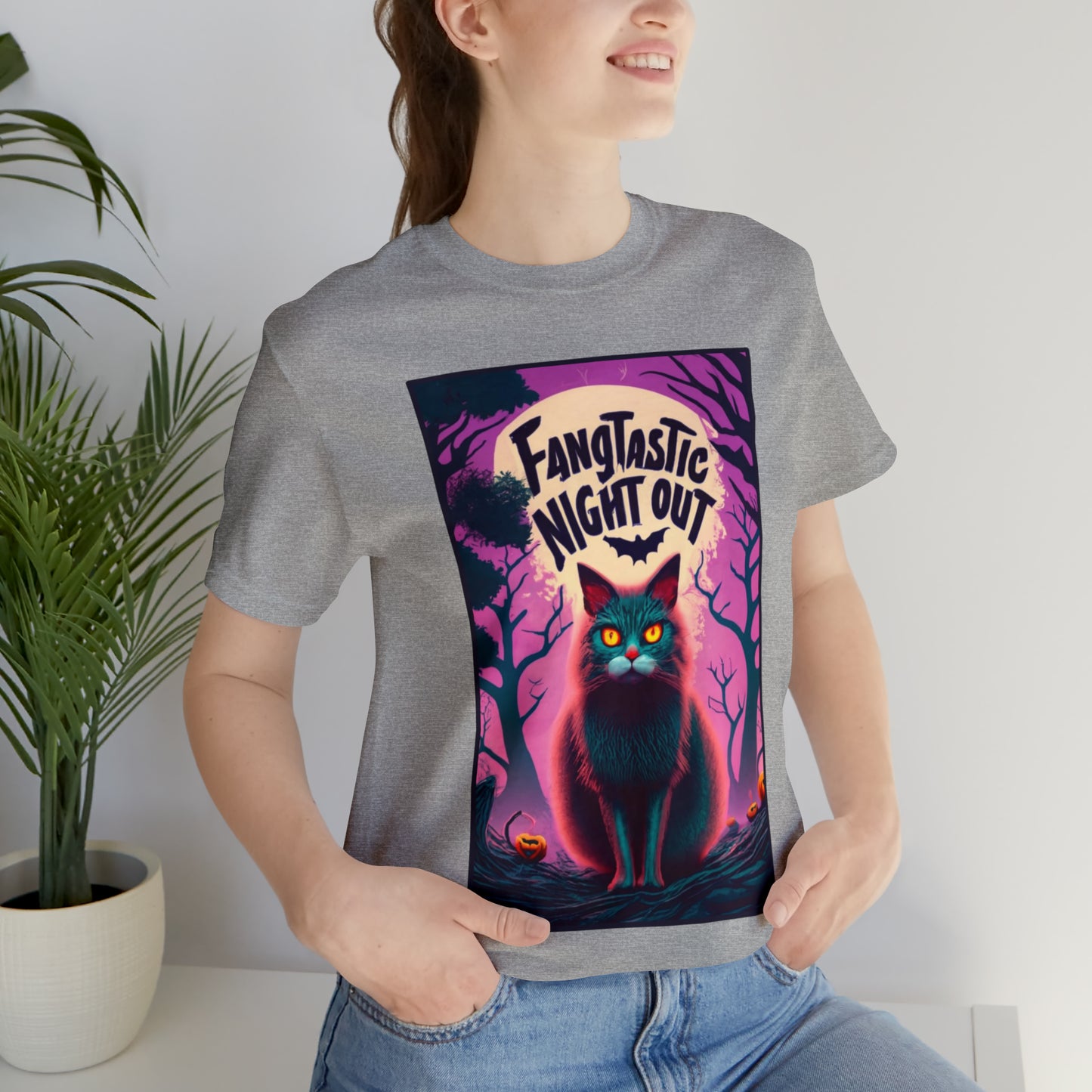 Fangtastic Night Out Halloween T-shirt - Vampires Unite - Embrace the Night | Halloween Vibes Tee