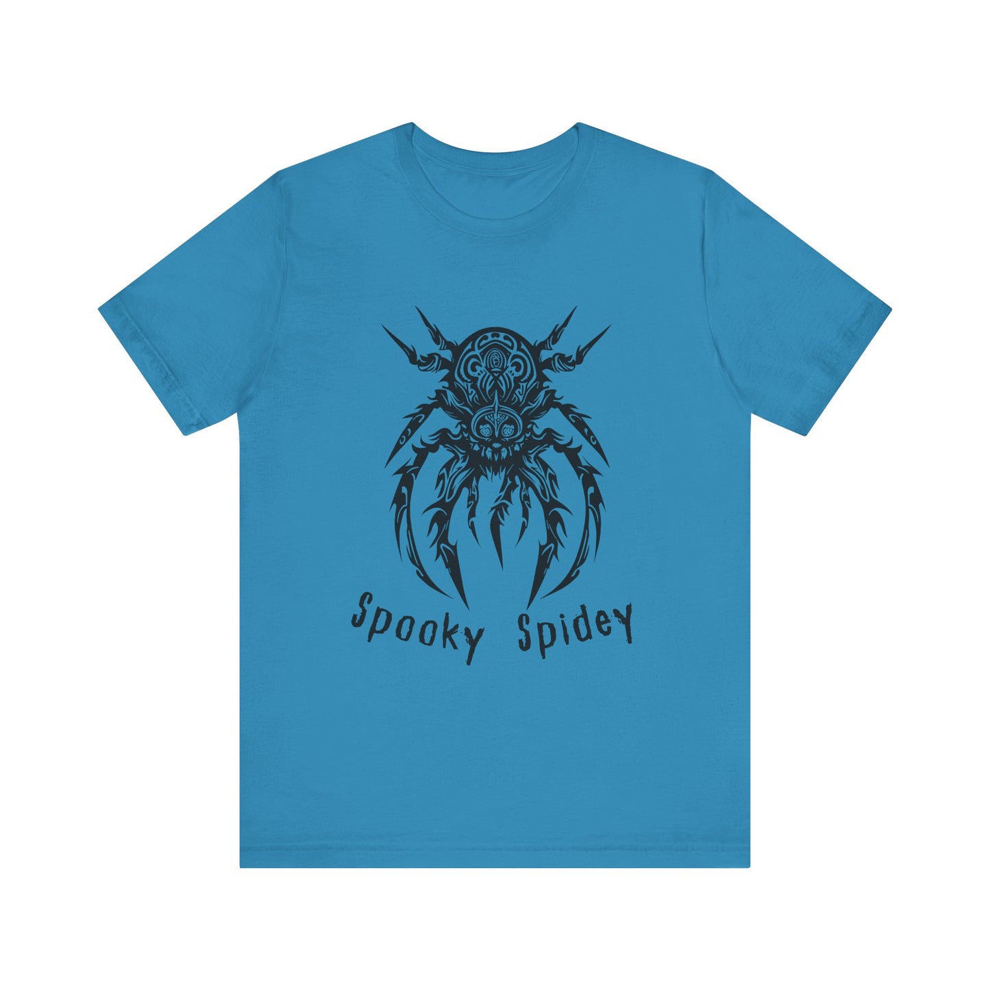 Foreboding Creepy Spider: Tribal Design T-Shirt | Halloween Vibes Tee