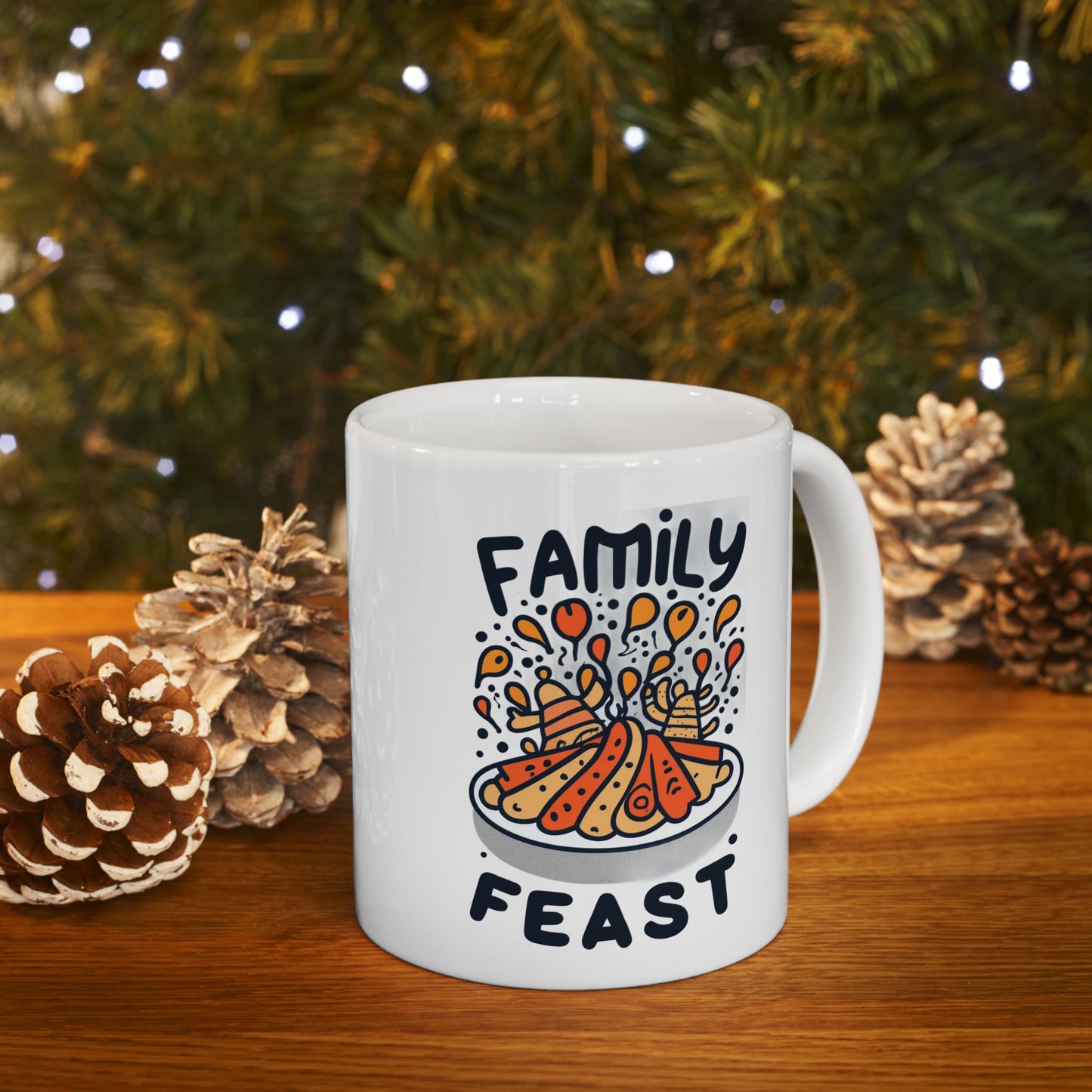 Family Feast Fun: Thanksgiving Dinner Mug | Joyful Celebrations Mugs by Be Like No One (BLN1) - The Store