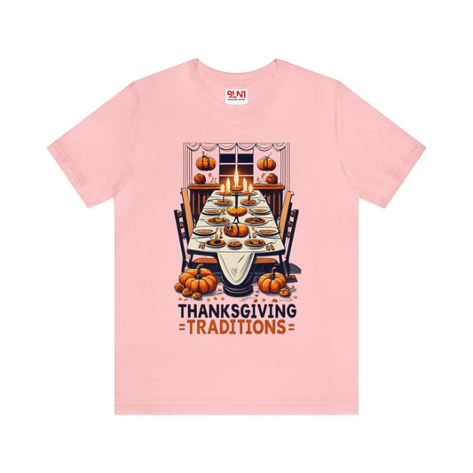 Thanksgiving Traditions: Family Feast Unisex Tee | Heartwarming Gatherings T-Shirts by Be Like No One (BLN1) - The Store