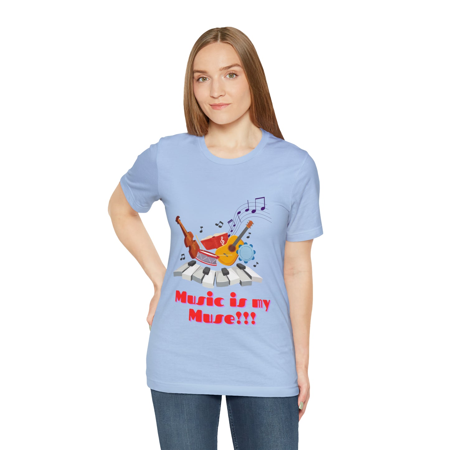 Harmonious Inspiration: Music is my Muse Unisex Tee | Melodic Magic T-Shirts