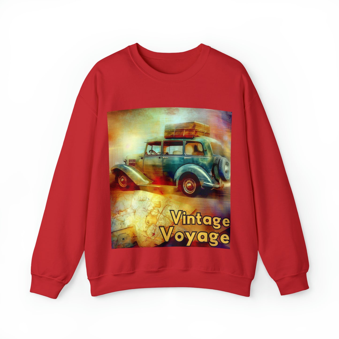 Vintage Voyage Sweatshirt | Retro Roadtrip Unisex Sweatshirt