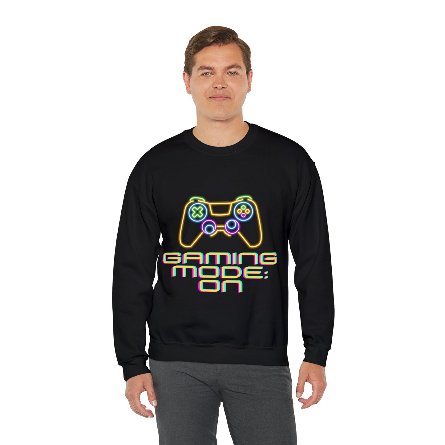 Pixel Power Activated Sweatshirt | Gaming Mode ON Sweatshirt