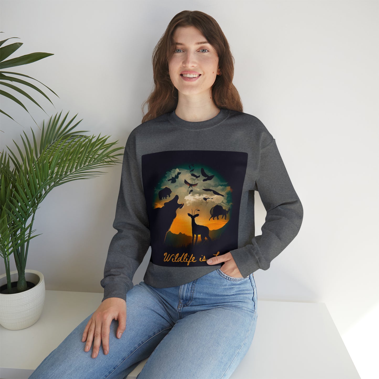 Nature's Companions Sweatshirt | Wildlife Lover Unisex Sweatshirt