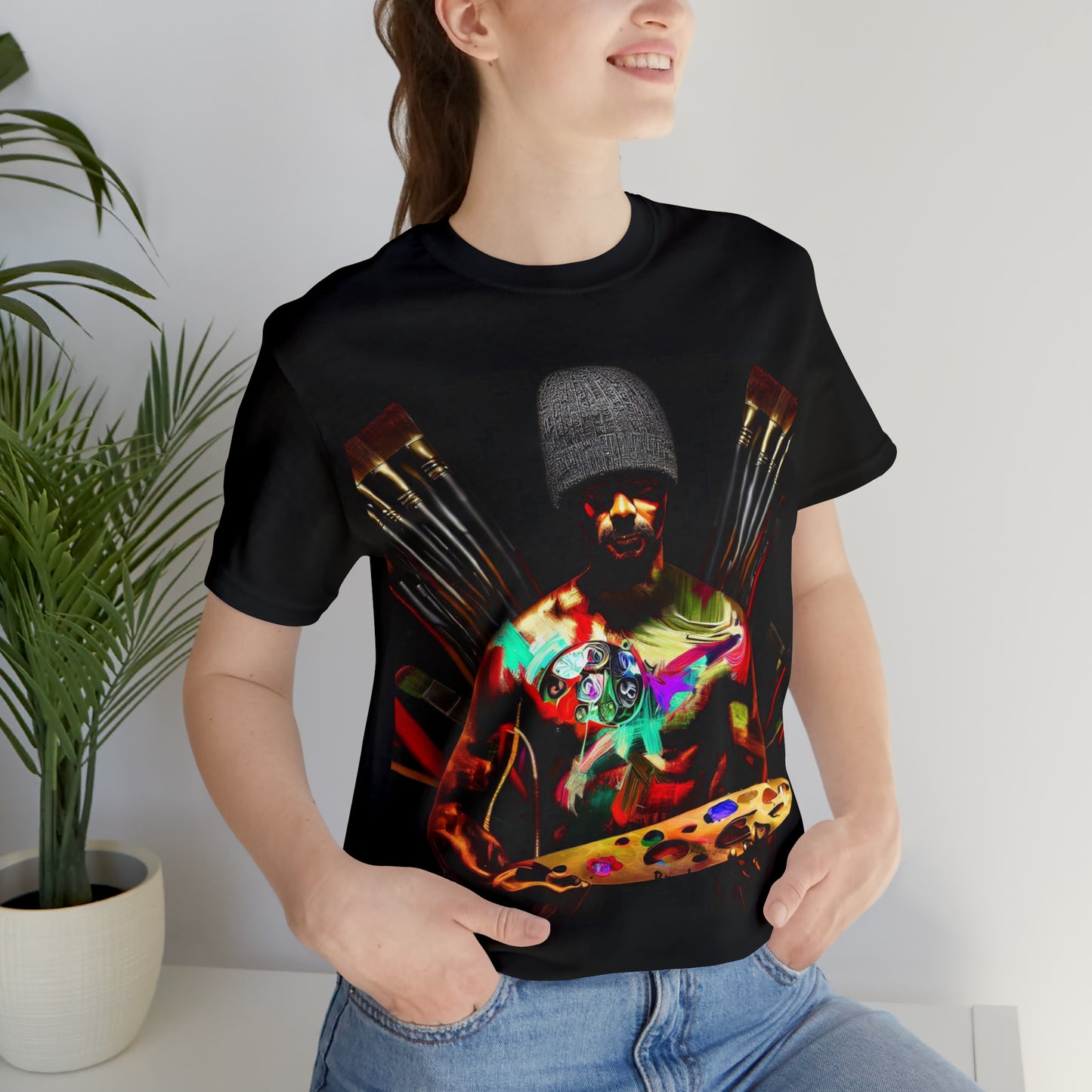 Brushstrokes of Passion: Artistic Soul Unisex Tee | Creative Essence T-Shirts