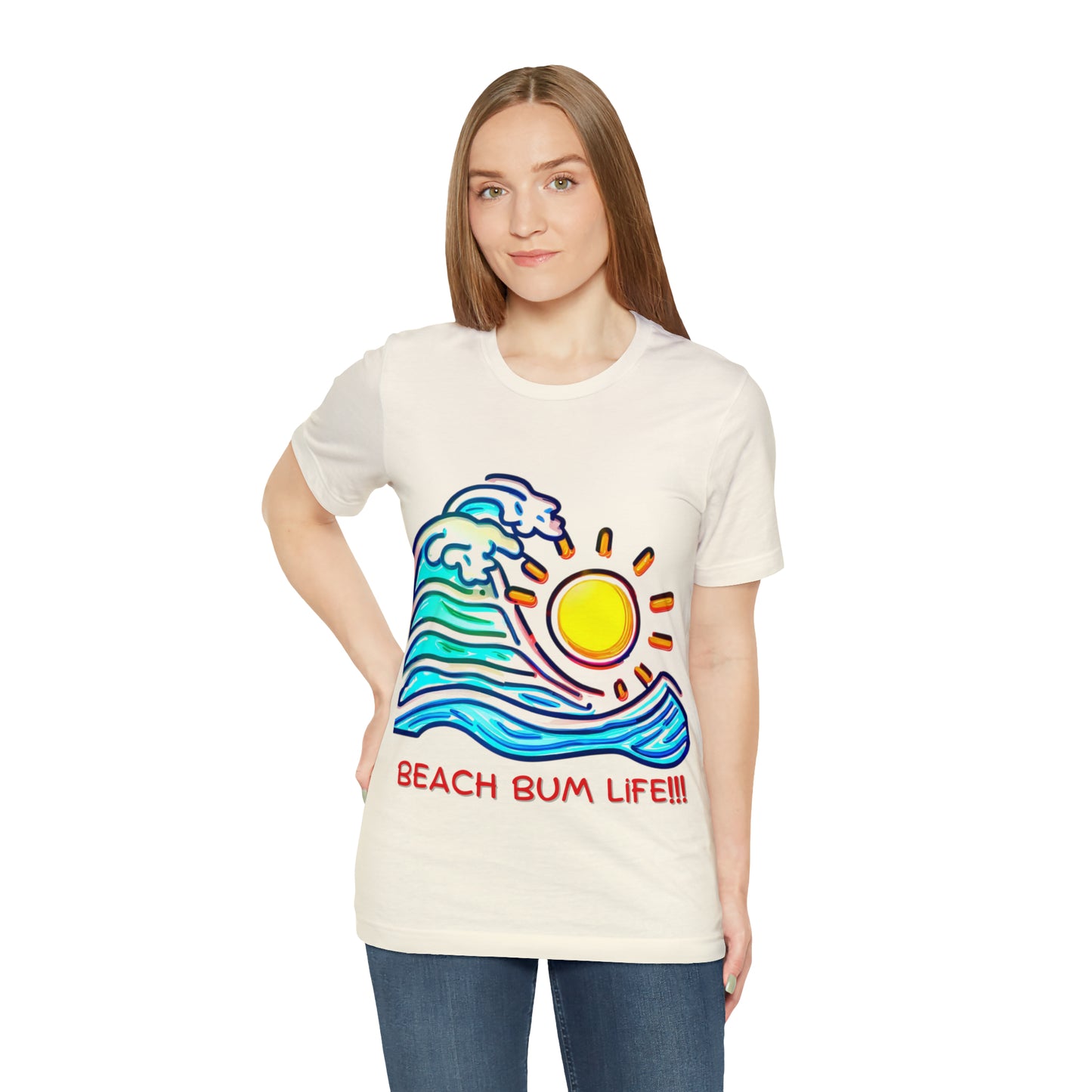 Seaside Serenity: Beach Bum Life Unisex Tee | Coastal Comfort T-Shirts