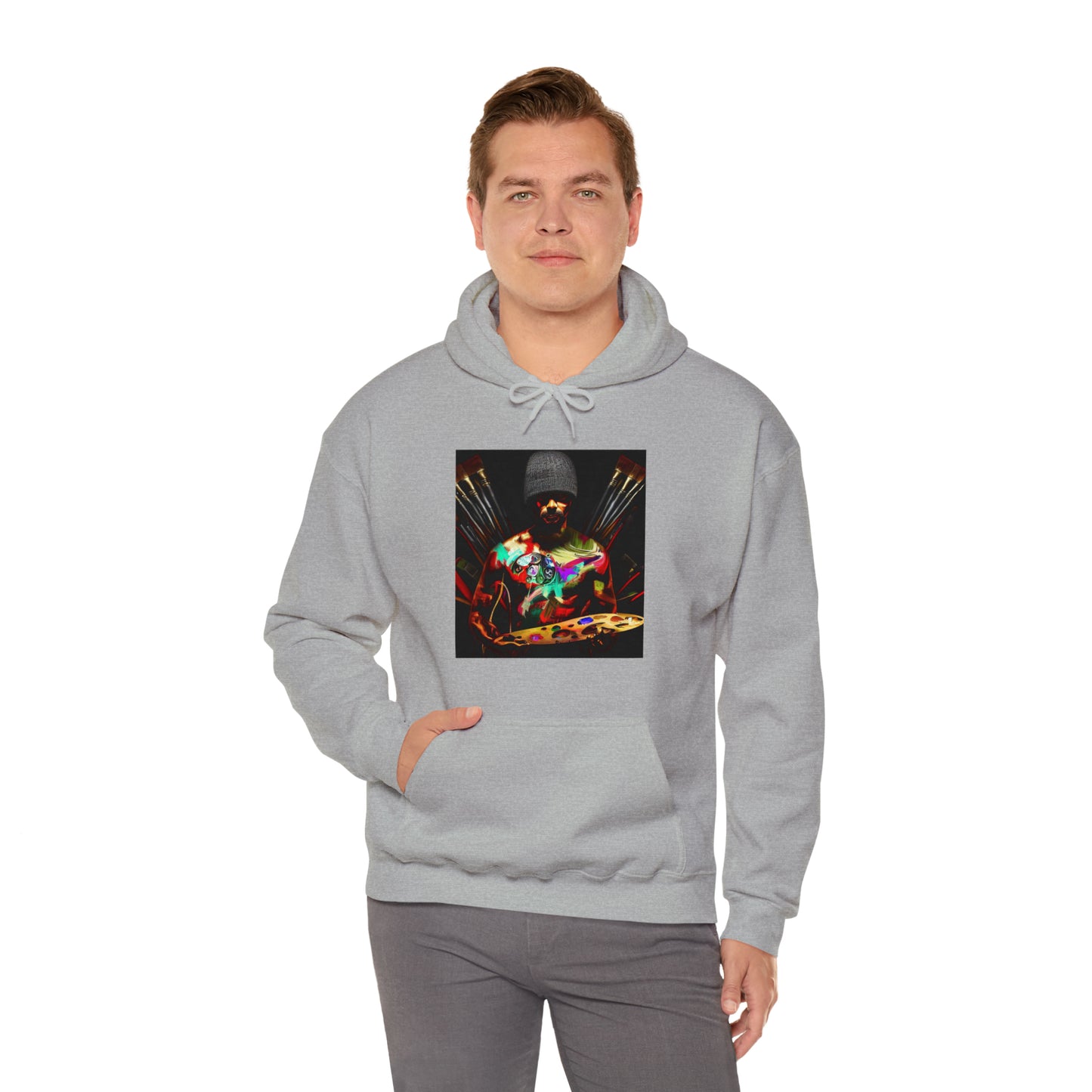 Brushstrokes of Passion: Artistic Soul Unisex Hoodie | Creative Essence Hoodies