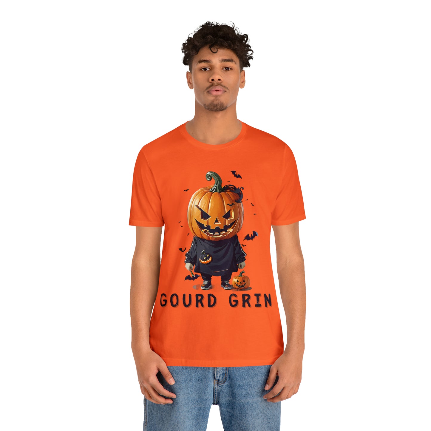 Playful Jack-o'-Lantern Watercolor: Softly Lit Halloween Tee | Halloween Vibes Tee