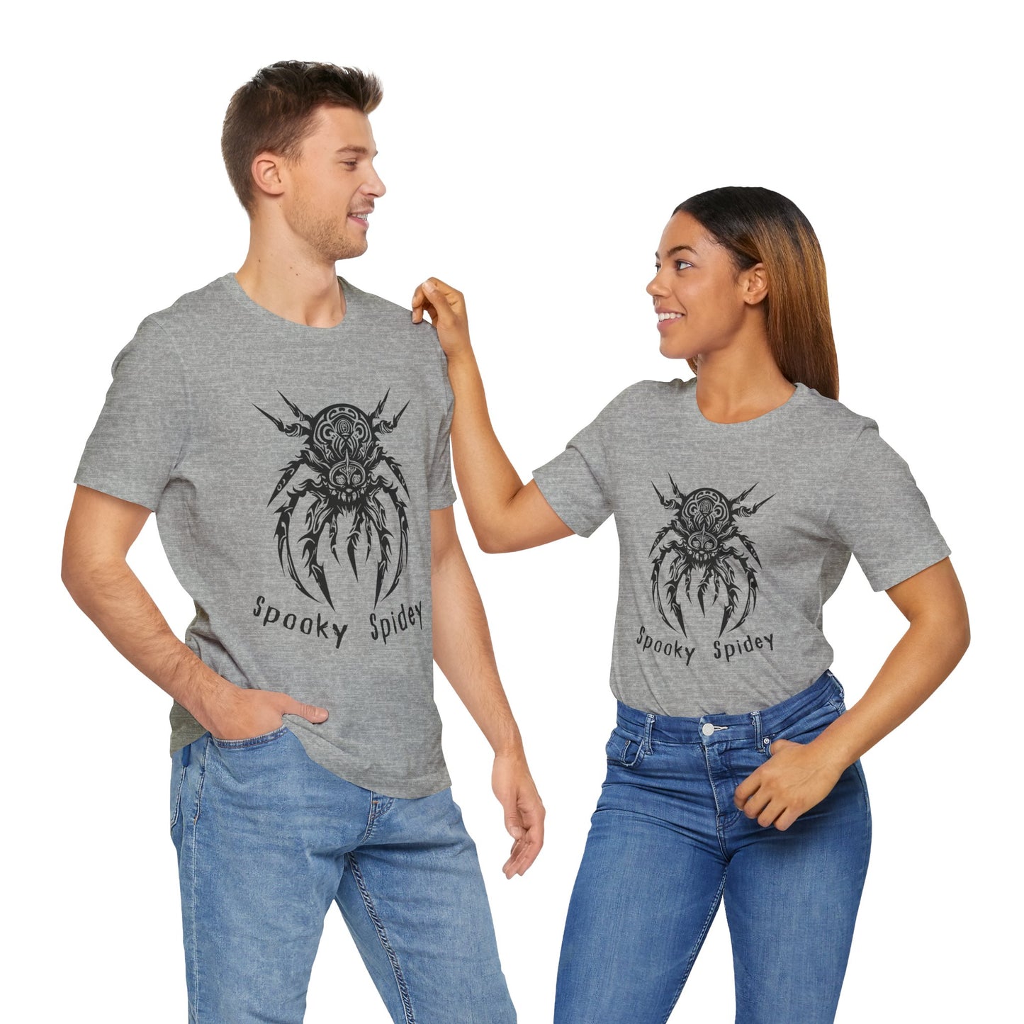 Foreboding Creepy Spider: Tribal Design T-Shirt | Halloween Vibes Tee