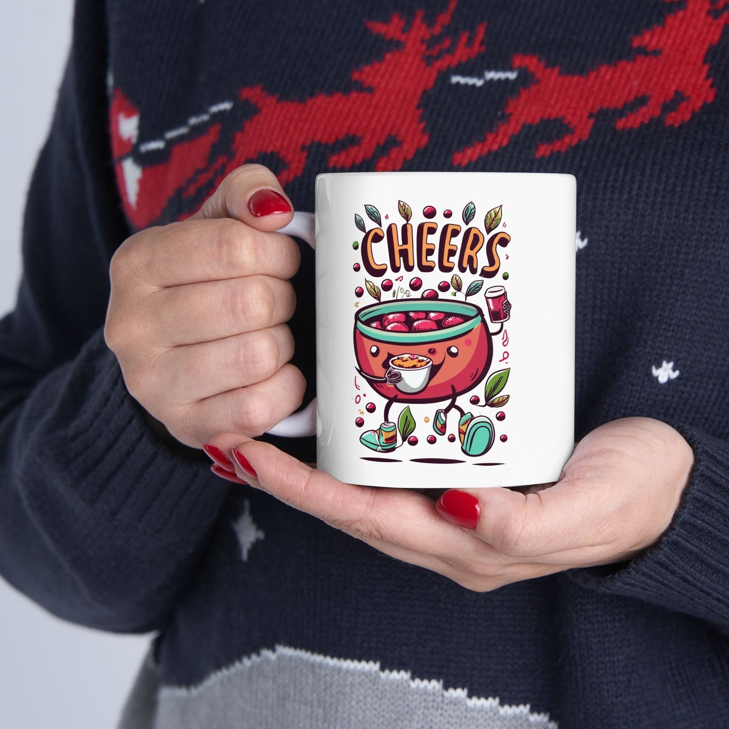 Cranberry Cheers: Thanksgiving Delight Mug | Festive Holiday Mugs by Be Like No One (BLN1) - The Store