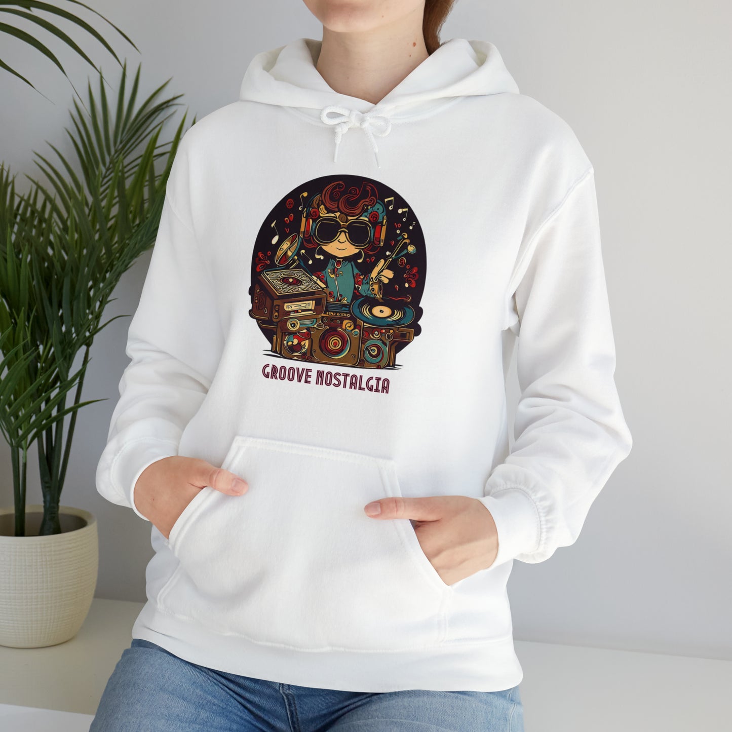 Groove Nostalgia: Vintage Vinyl Lover Unisex Hoodie | Retro Rhythms Hoodies