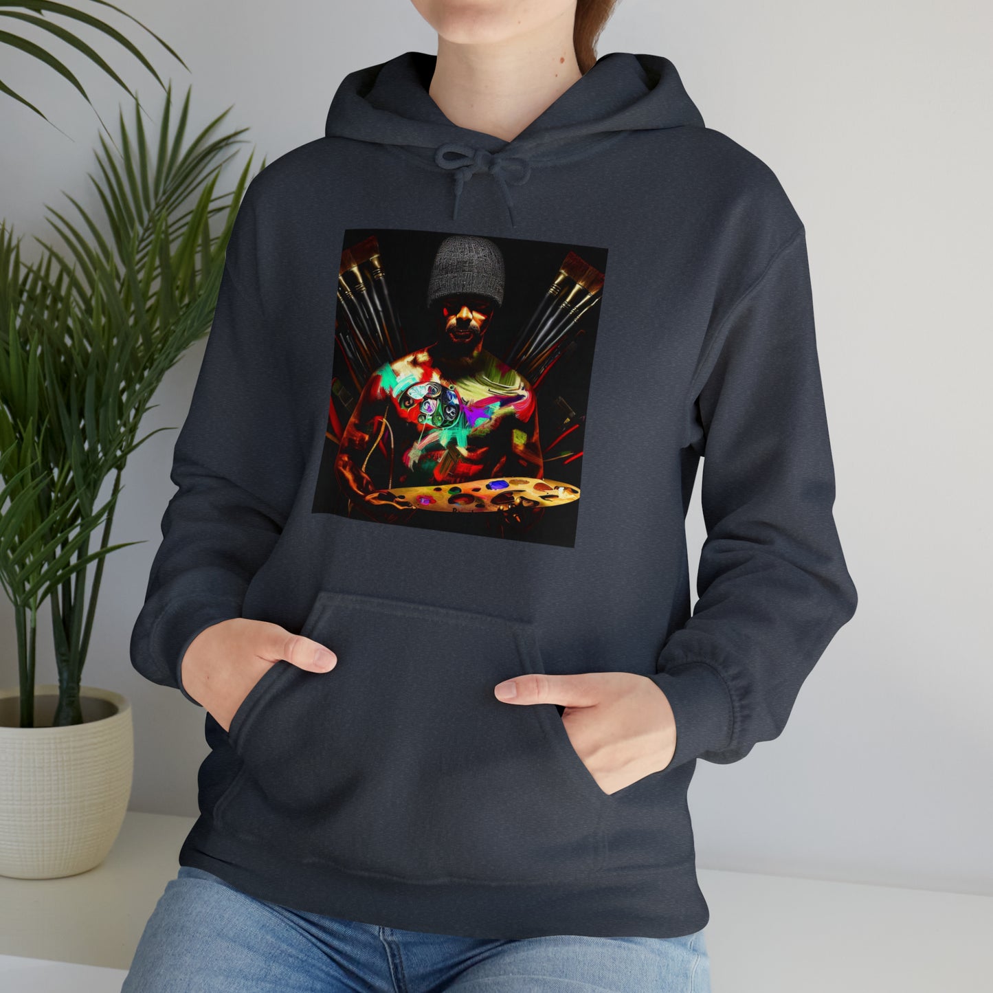 Brushstrokes of Passion: Artistic Soul Unisex Hoodie | Creative Essence Hoodies