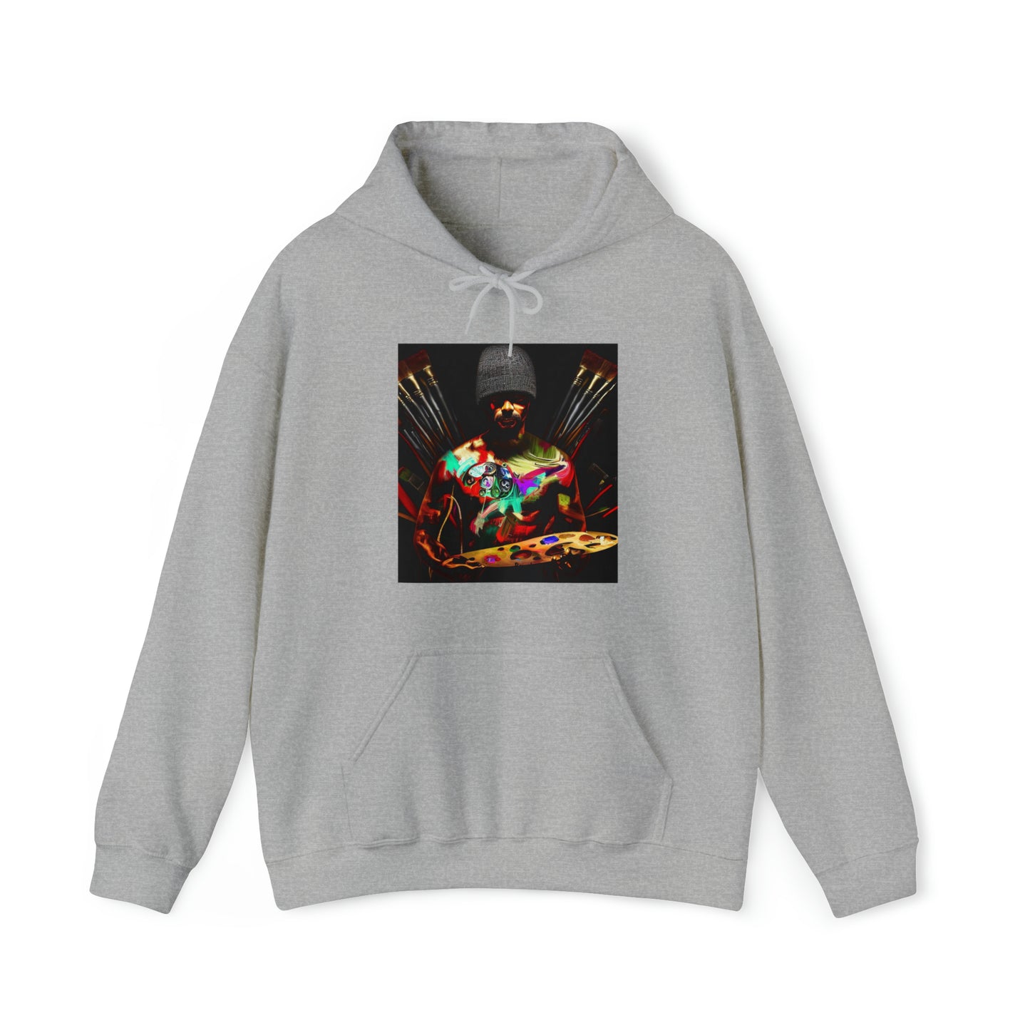 Brushstrokes of Passion: Artistic Soul Unisex Hoodie | Creative Essence Hoodies